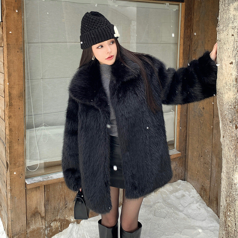 Manteau de laine de style coréen pour femmes