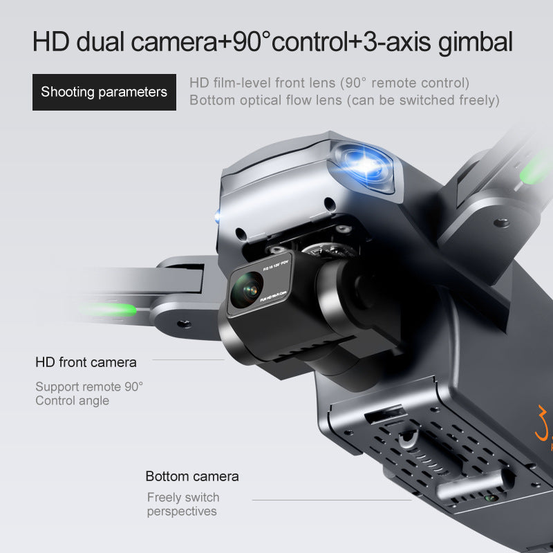 RG106 Trois axes Auto-stabilisation PTZ pliant UAV