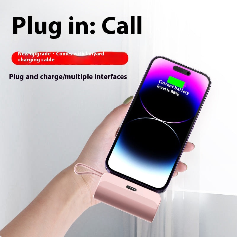 Pocket sans fil Mini Capsule Banque Compact Portable Source d'alimentation