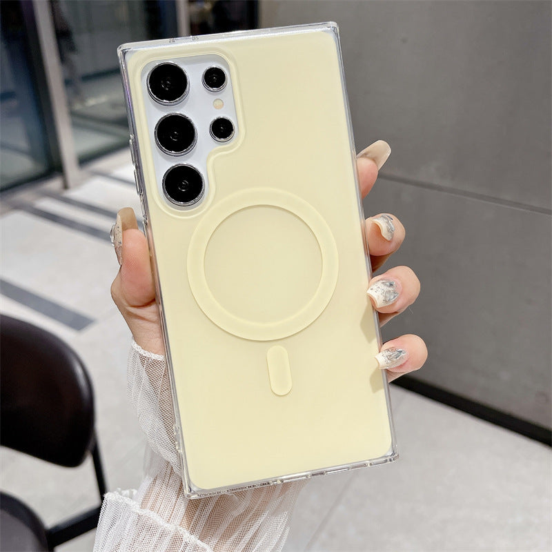Macaron série de couleurs boîtier de téléphone magnétique