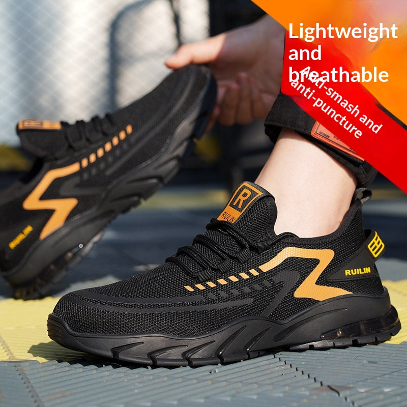 Anti-smash Anti-puncture et chaussures de sécurité respirantes