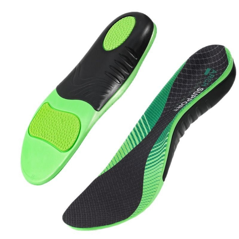 Semelles de support d'arc avec une coupe en U pour prévenir la surpronation et la supination