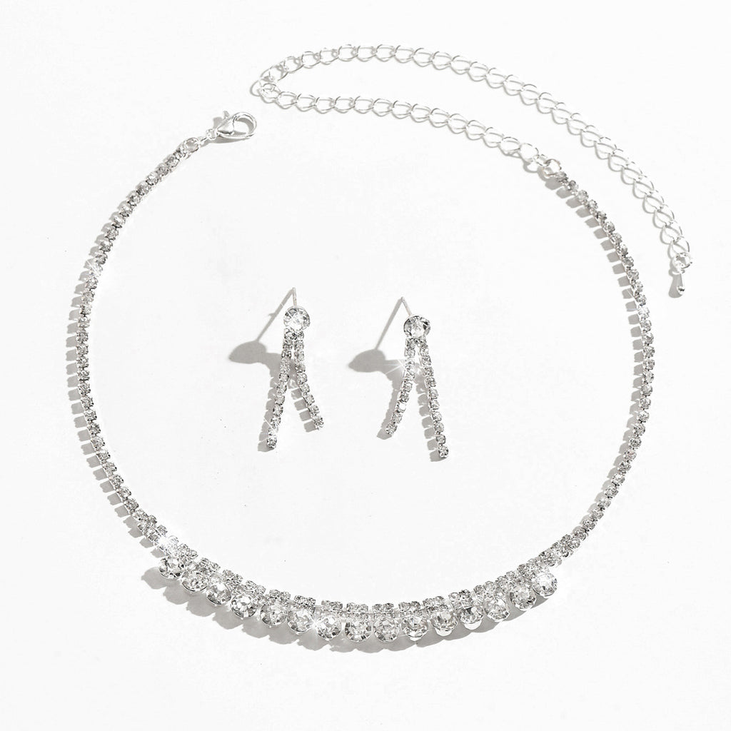 Femmes Glamour Mariage 2 Pcs Ensemble de Strass