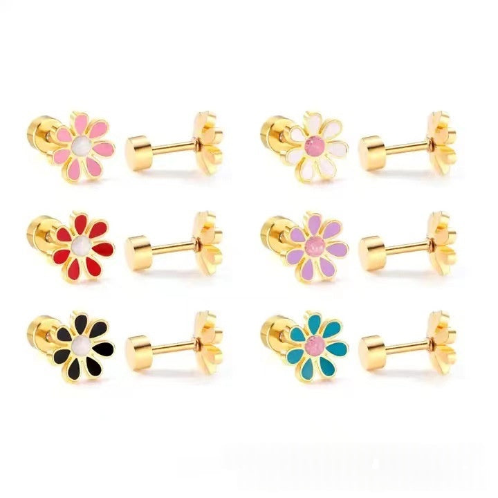 Boucles d'oreilles en acier inoxydable de style européen et américain