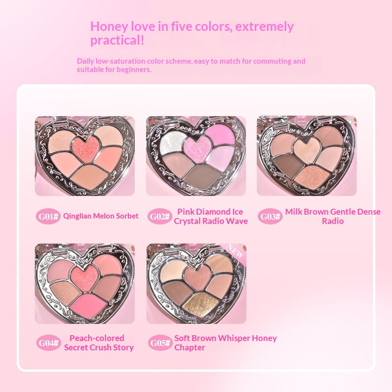 Palette à paupières et lèvres pour maquillage naturel quotidien