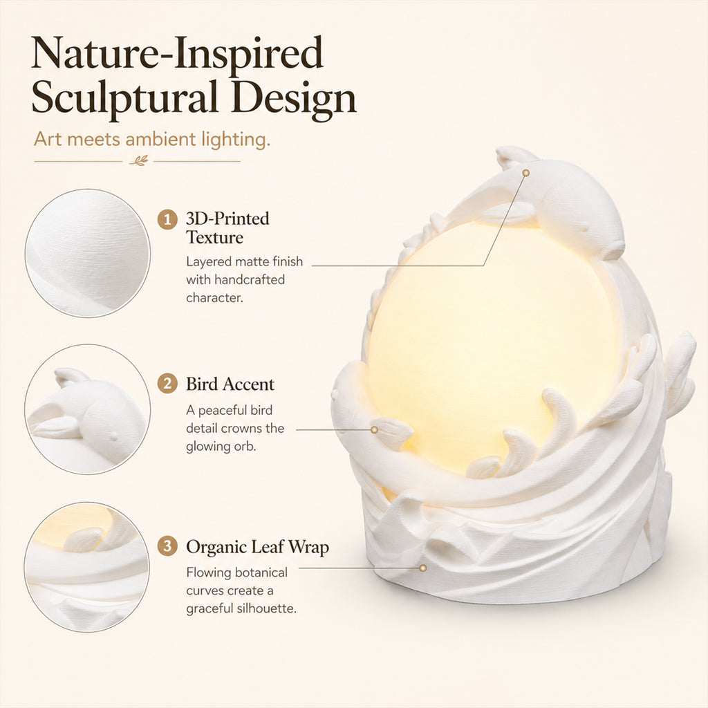 Lampe de table de poisson Koi imprimé 3D