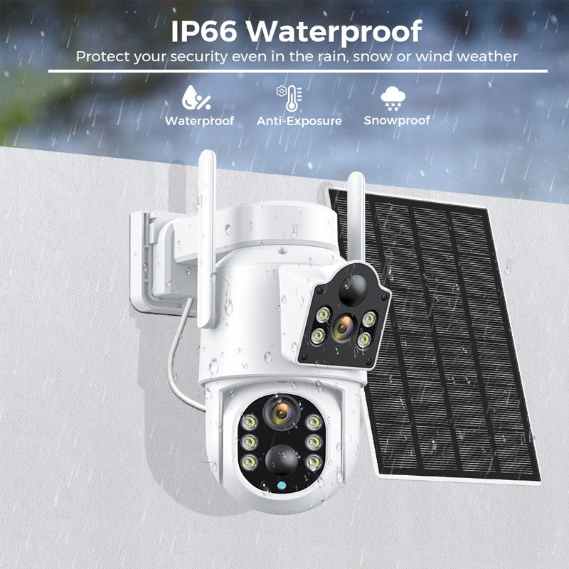Outdoor Solar Home HD Wireless Wifi Network Moniteur sans plug-in