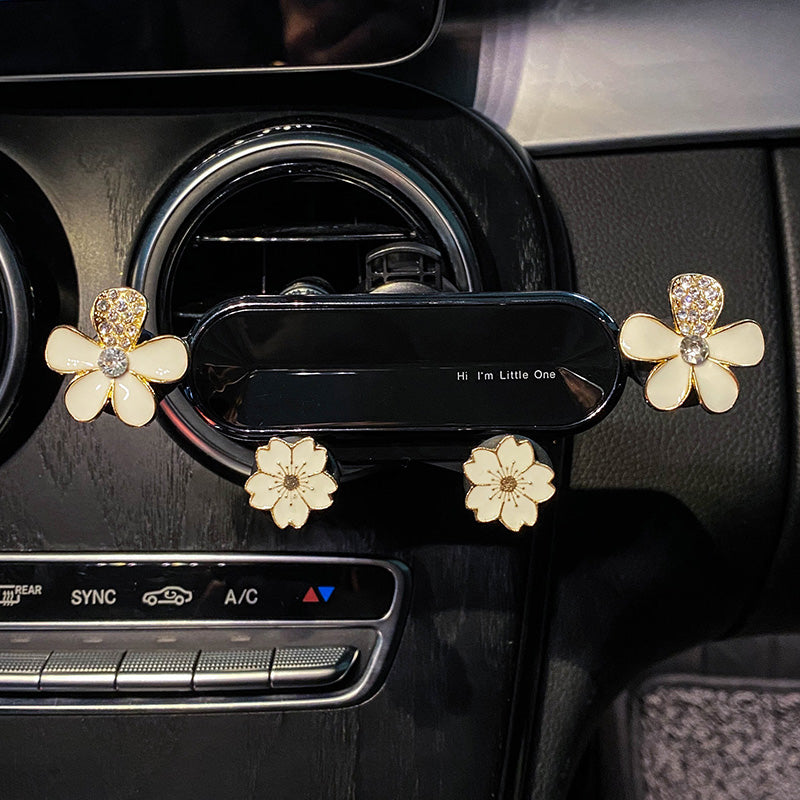 Voiture Mobile Téléphone Femme Bracket Navigation Air Outlet Cute Forage fixe