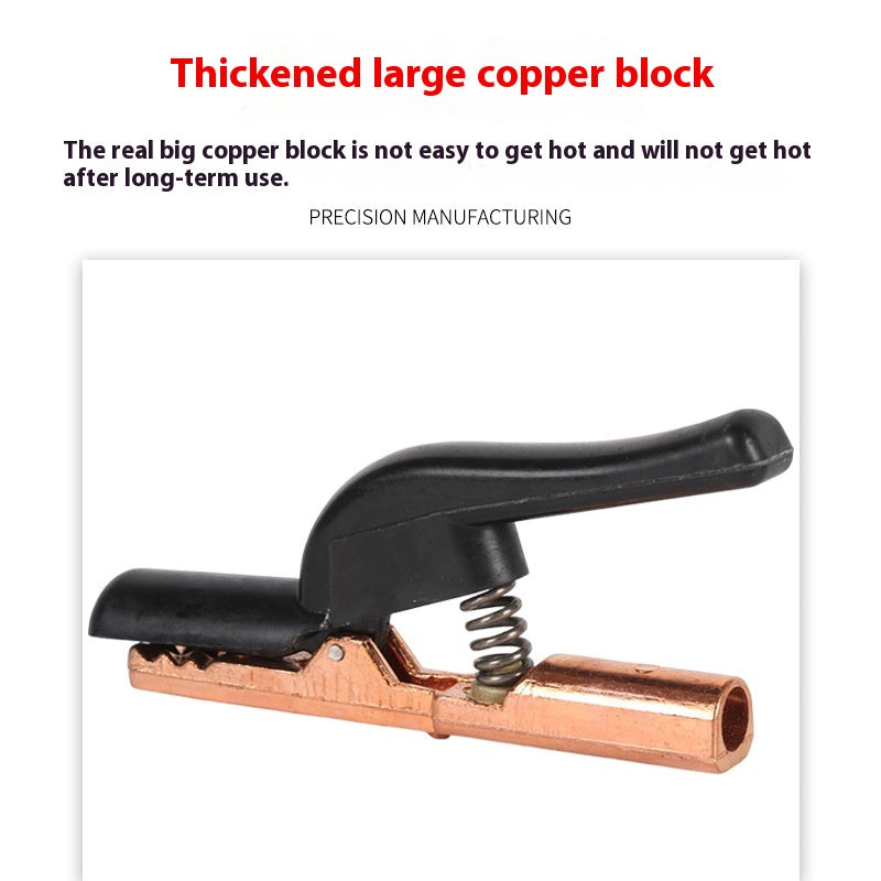 Pinces électriques de soudage Poignée de nylon Poignée de soudure Shell Pure Copper Electrode Clamp