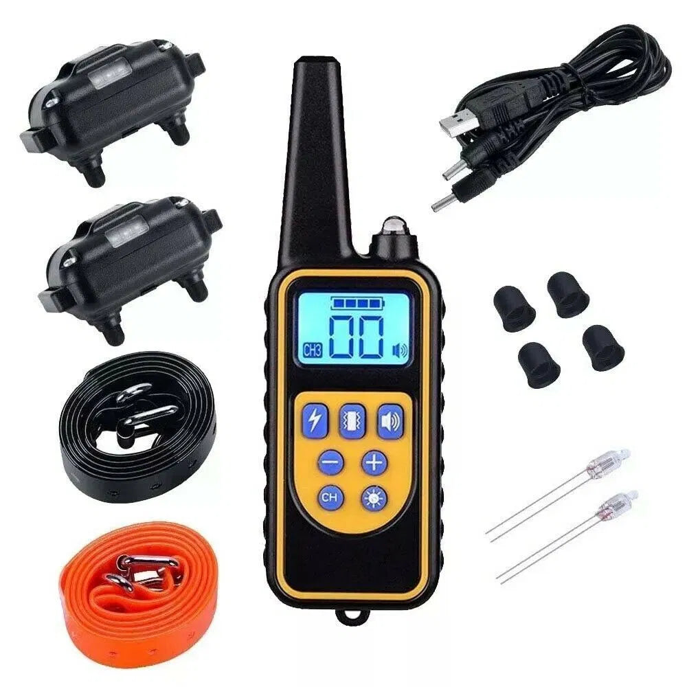 3000 FT Dog Training US Collier Rechargeable Remote Shock PET Waterproof Trainer