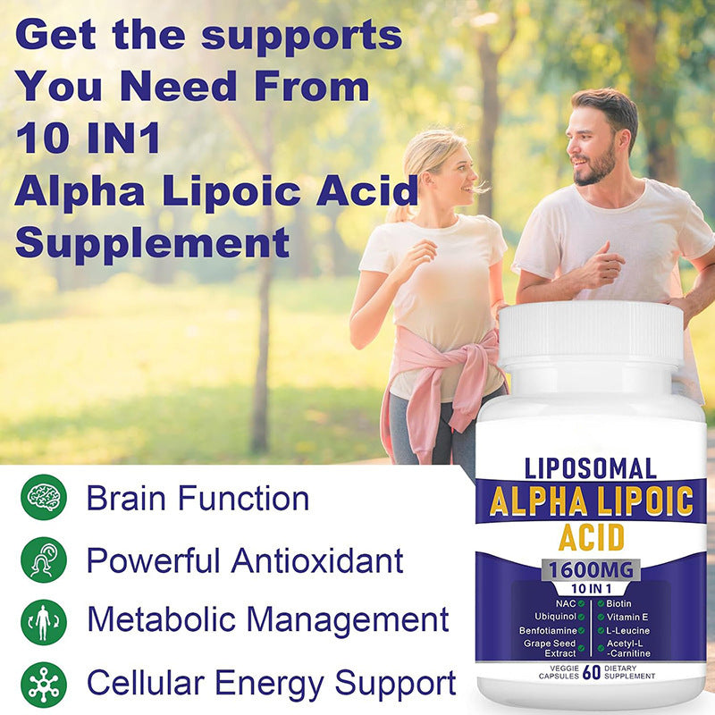 Supplément santé à l'acide alpha-lipoïque liposomique