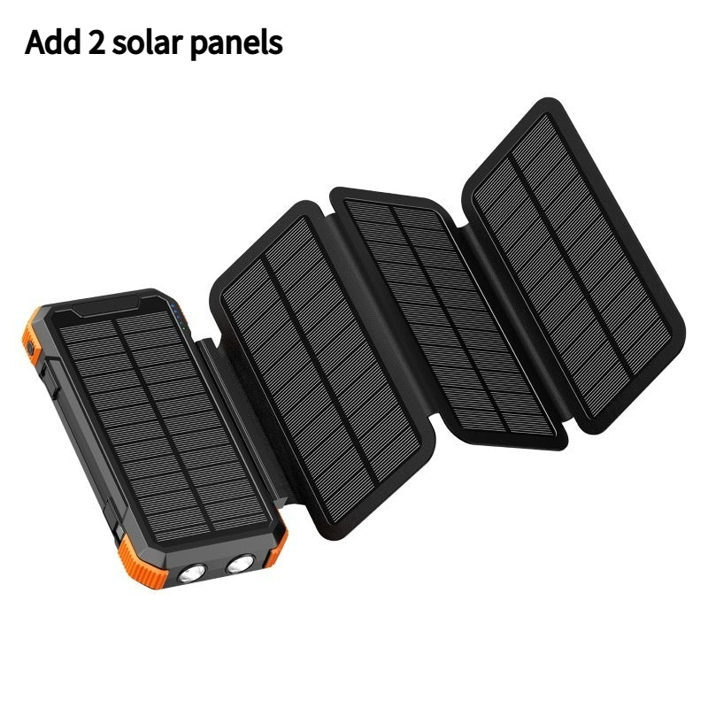 Banque de puissance extérieure avec chargeur solaire pliable à main