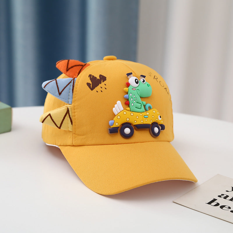 Dinosaur Voiture Peaked Cap Coréen Style Garçons et filles Broderie