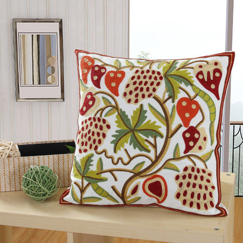 Tissu de coton brodé Grand repose-tête de lit oreiller