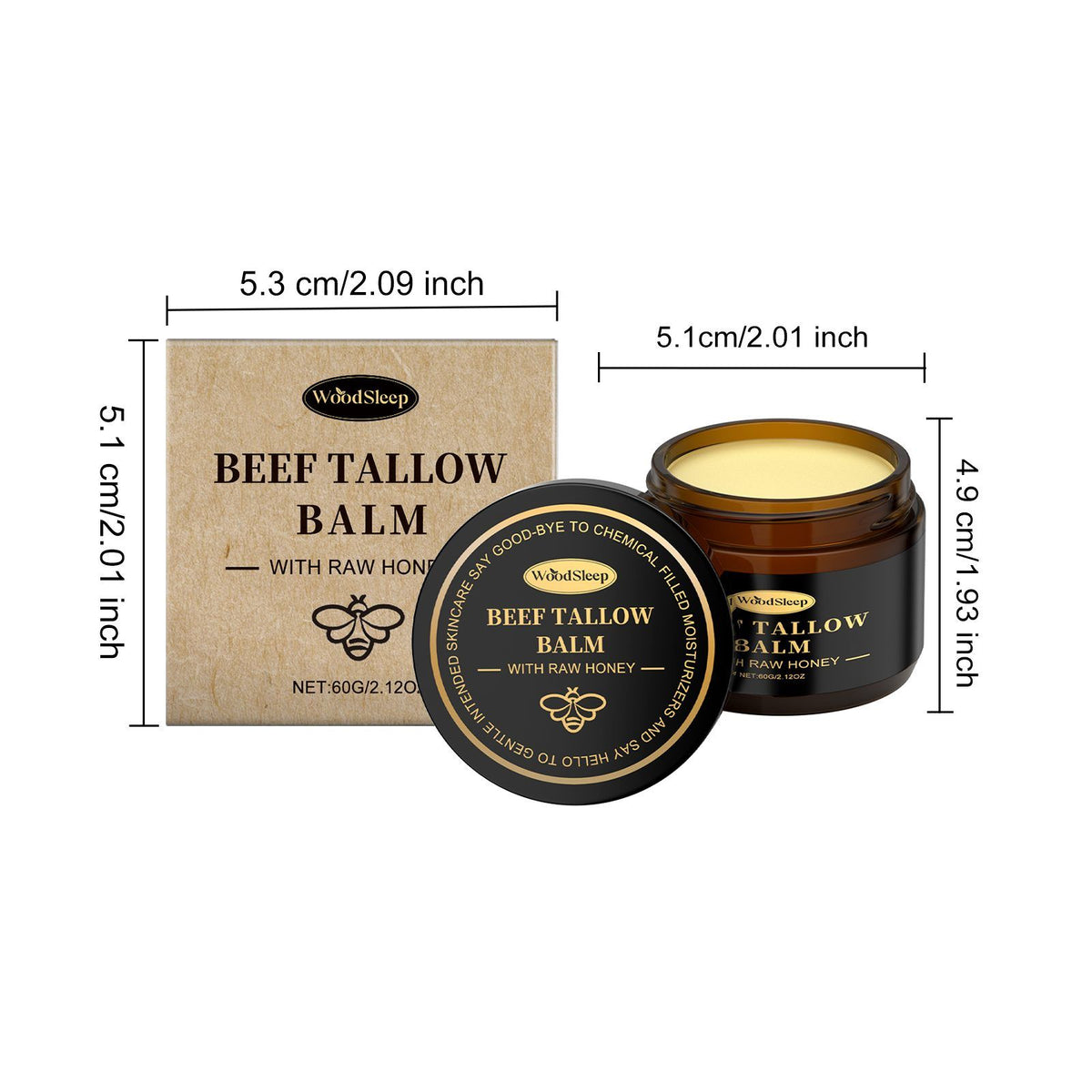 Crème hydratante pour visage WOODSLEEP Tallow