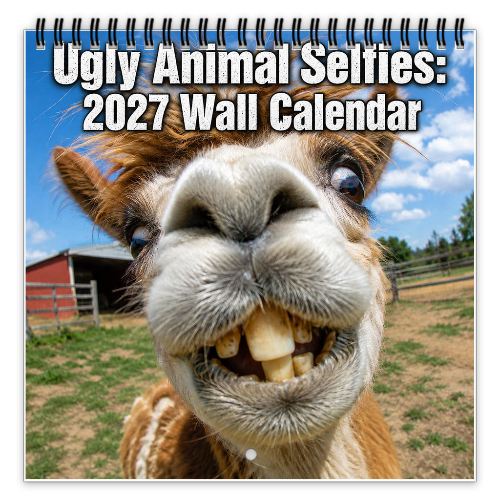 Calendrier mural de Selfie d'animaux mignon et bizarre