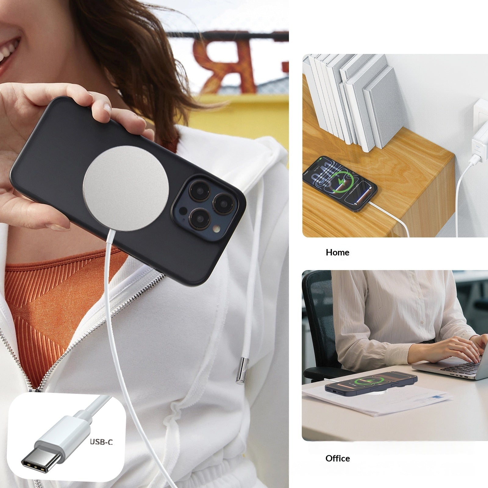 Chargeur magnétique sans fil ultra-mince
