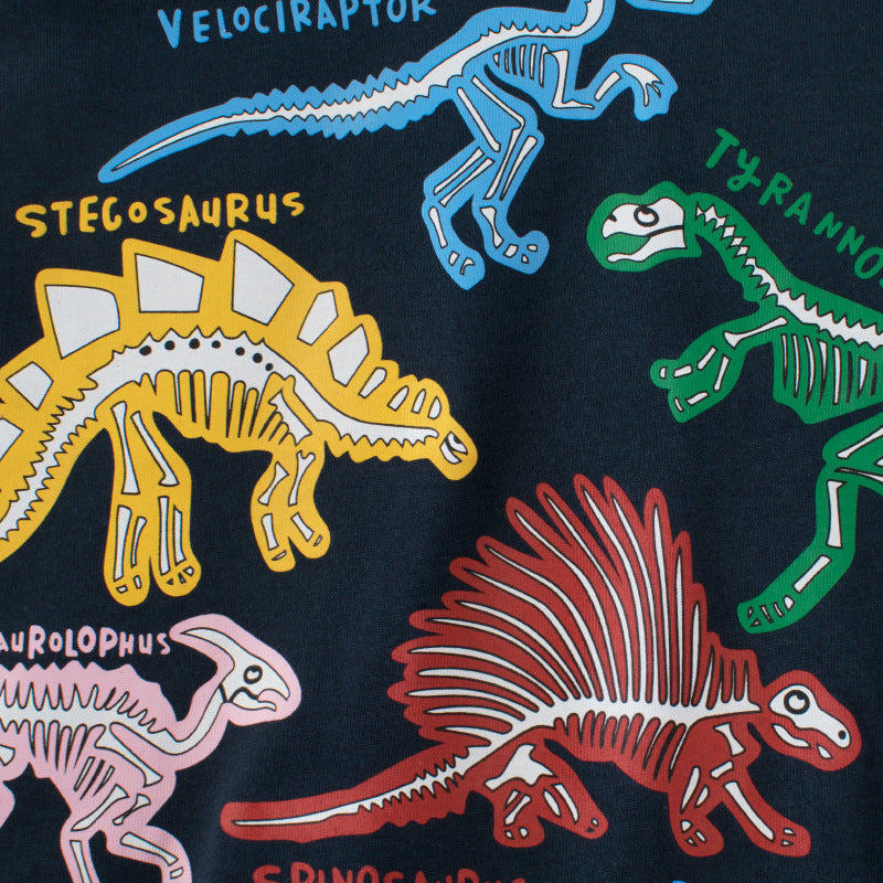T-shirt à manches courtes Dinosaure Cartoon Vêtements bébé