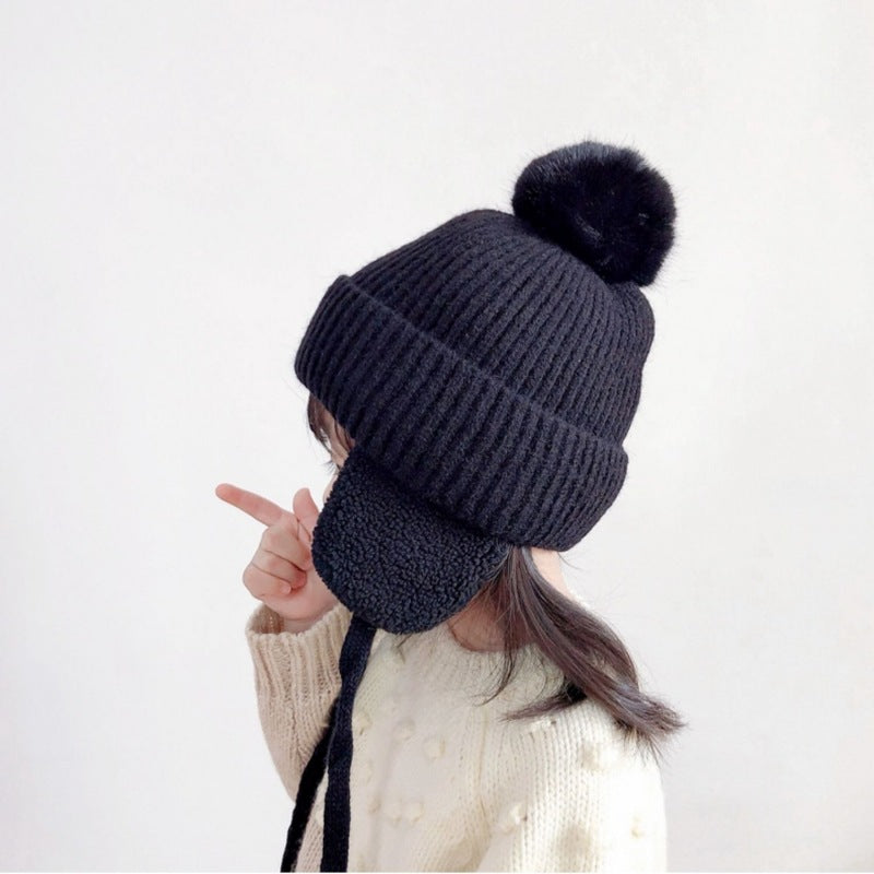 Chapeau de laine d'automne et d'hiver mignon pour enfants