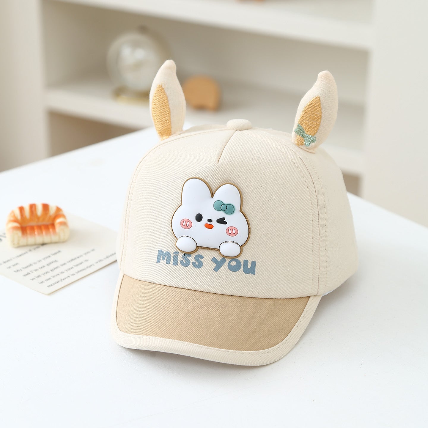 Summer Cartoon Mute Animal Lettre Casquette de baseball pour bébés de 3 à 18 mois