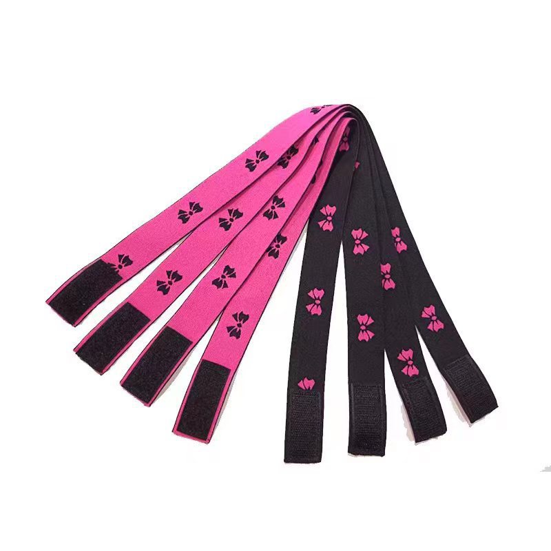 Bande de fixation rouge rose Wig Edge Velcro Bandeau antidérapant réglable