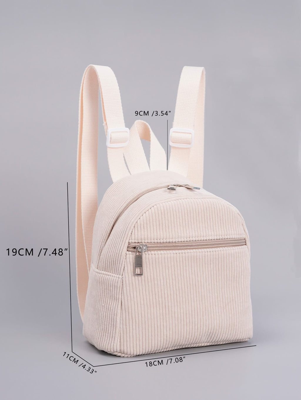 Sac à dos Mini Couleur Clair Multi Couleur Sac à dos Mode Corduroy Sac à dos Simple Casual Hommes