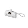 Emergency Mini Power Bank with Built-in Cable - Quick Recharge Pocket Capsule