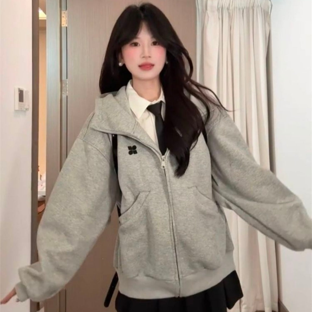Manteau à capuchon de style américain pour femmes Automne