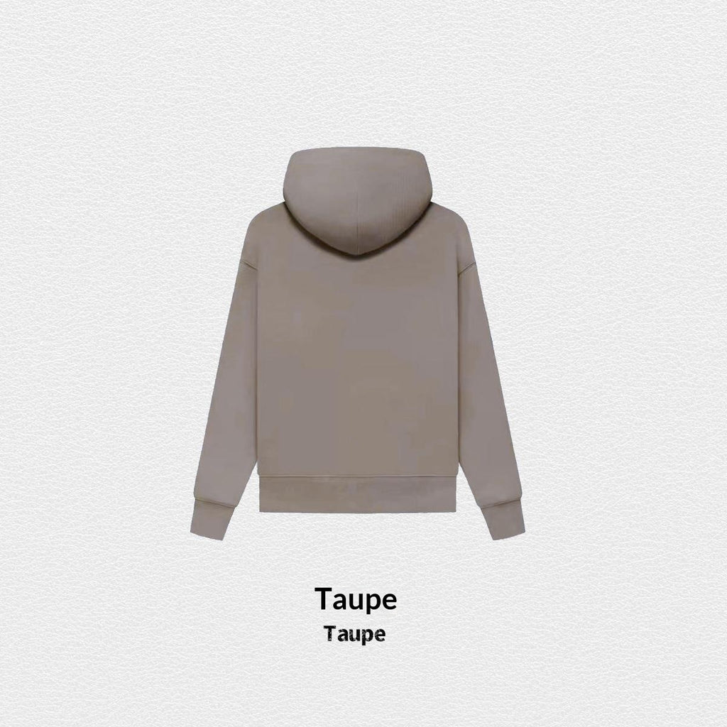 Hoodie d'automne de couleur solide doublée de polaire
