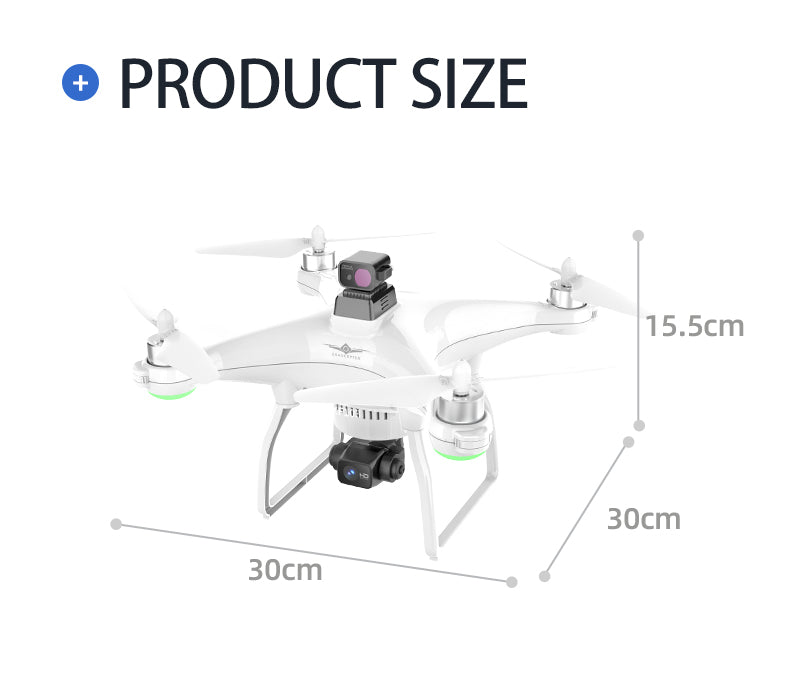Évitement d'obstacle laser 4K HD Trois axes Mécanique Gimbal Dual GPS Drone