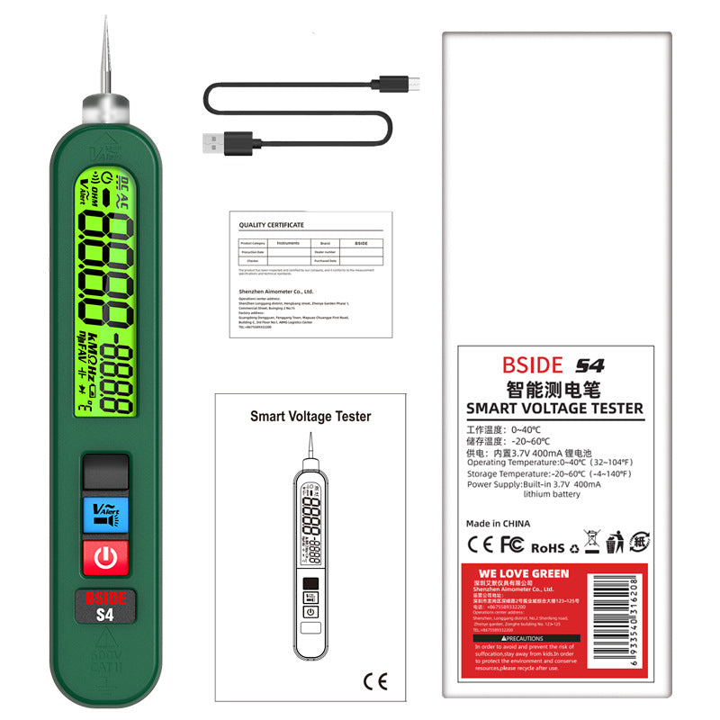 Puissance Défaillance Identification automatique Affichage numérique Crayon d'essai de détection intelligent