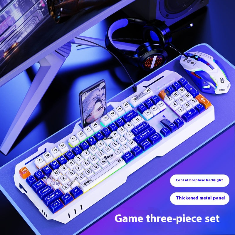 Clavier filaire mécanique Feeling jeu électronique de bureau de sport ordinateur Mute