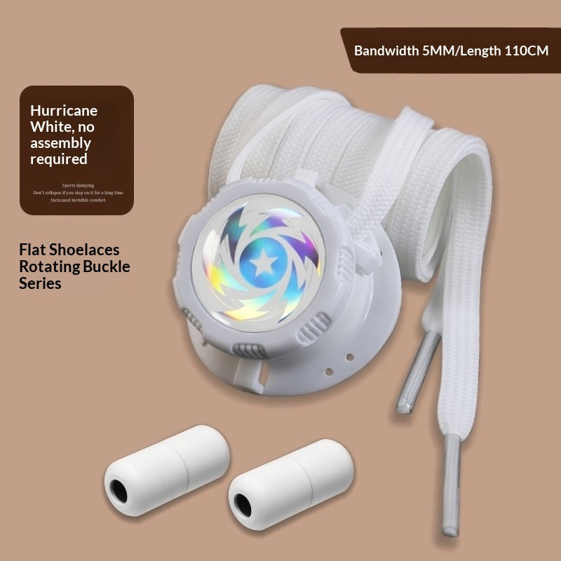 Rotation Bouton Shoelaces Pour les gens paresseux Pas besoin d'attacher la boucle de chaussure
