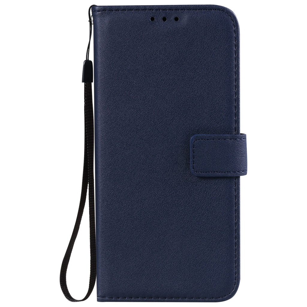 Solid Color Business cuir Flip carte étui de téléphone