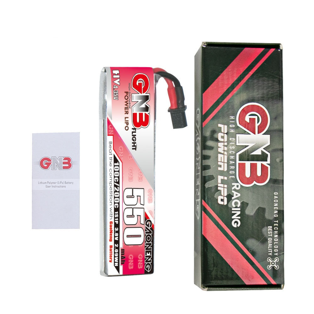 GNB High Energy 550MAH 1s 38V télécommande FPV UAV Power HV Lithium Batterie A30 Plug