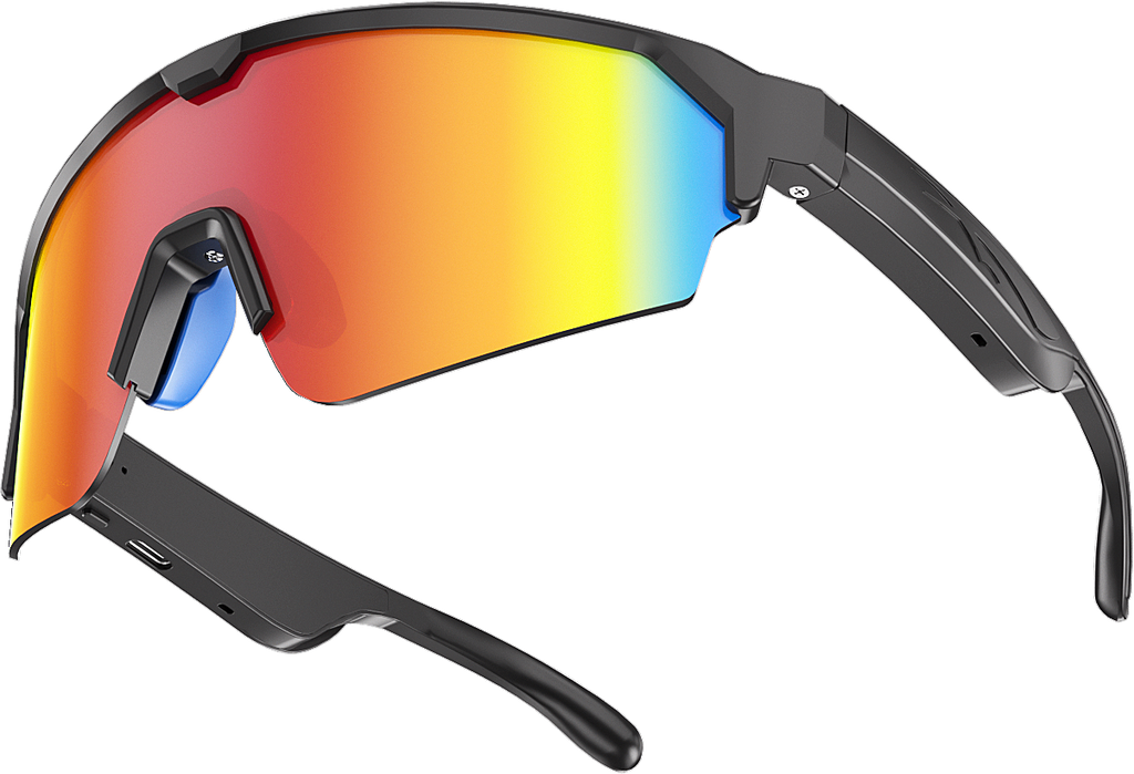 Lunettes de soleil de vélo intelligentes UV400 Anti-UV Windproof Outdoor Road Bike Sports Lunettes de soleil Wirel