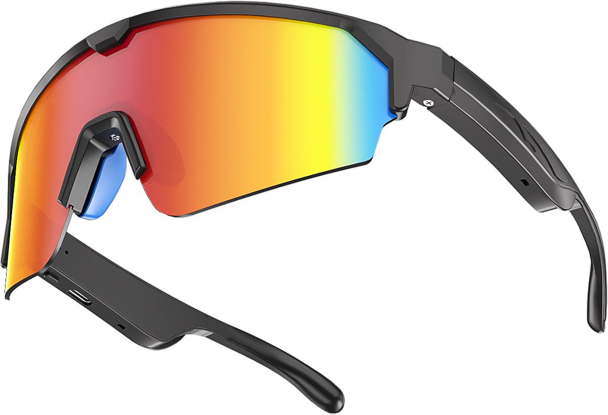 Lunettes de soleil de vélo intelligentes UV400 Anti-UV Windproof Outdoor Road Bike Sports Lunettes de soleil Wirel