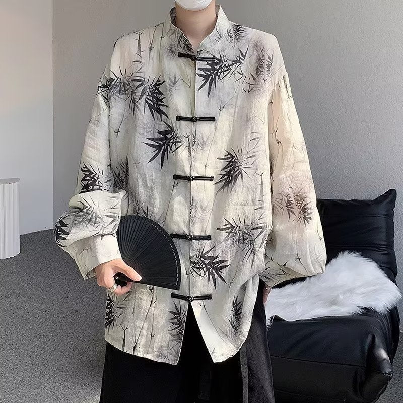 Chemise vintage mode pour homme casual
