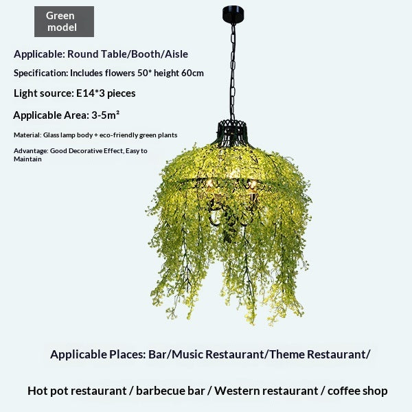 Restaurant de style industriel Chandelier Restaurant et bar de hotpot