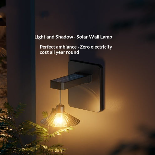 Lampe solaire murale extérieure étanche Lumière ambiante suspendue Lampe décorative Lumière solaire