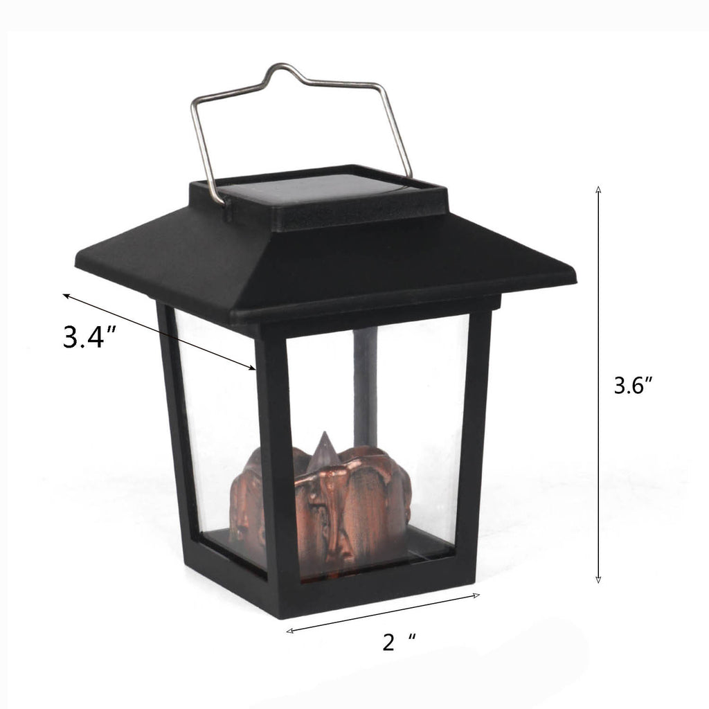 Décoration extérieure rétro Lampe de suspension électronique Jardin Courtyard LED Bougie portable Sola