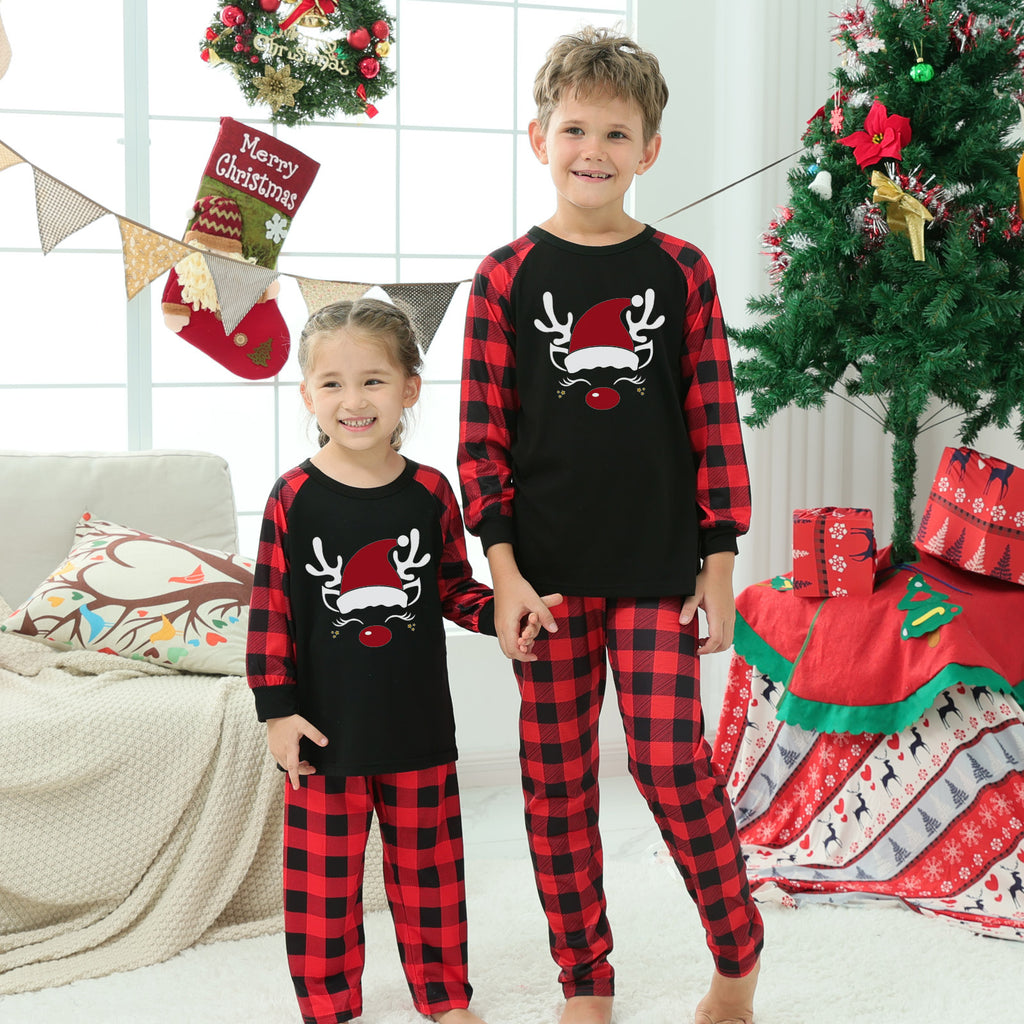 Imprimante de pointage de plaid Vêtements de maison de Noël