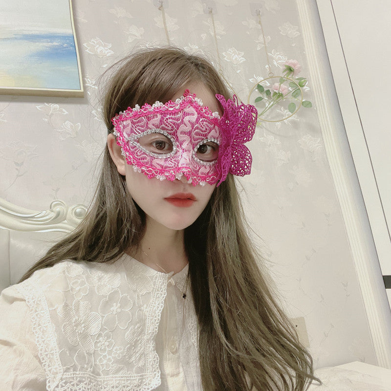 Motif Dragon en cuir gribouillis bordure environ plus papillon Princesse Masque Makeu