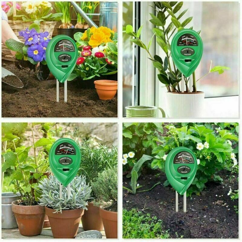 3 Dans 1 testeur PH compteur d'eau du sol compteur d'essai de lumière pour la plantation de plantes de jardin