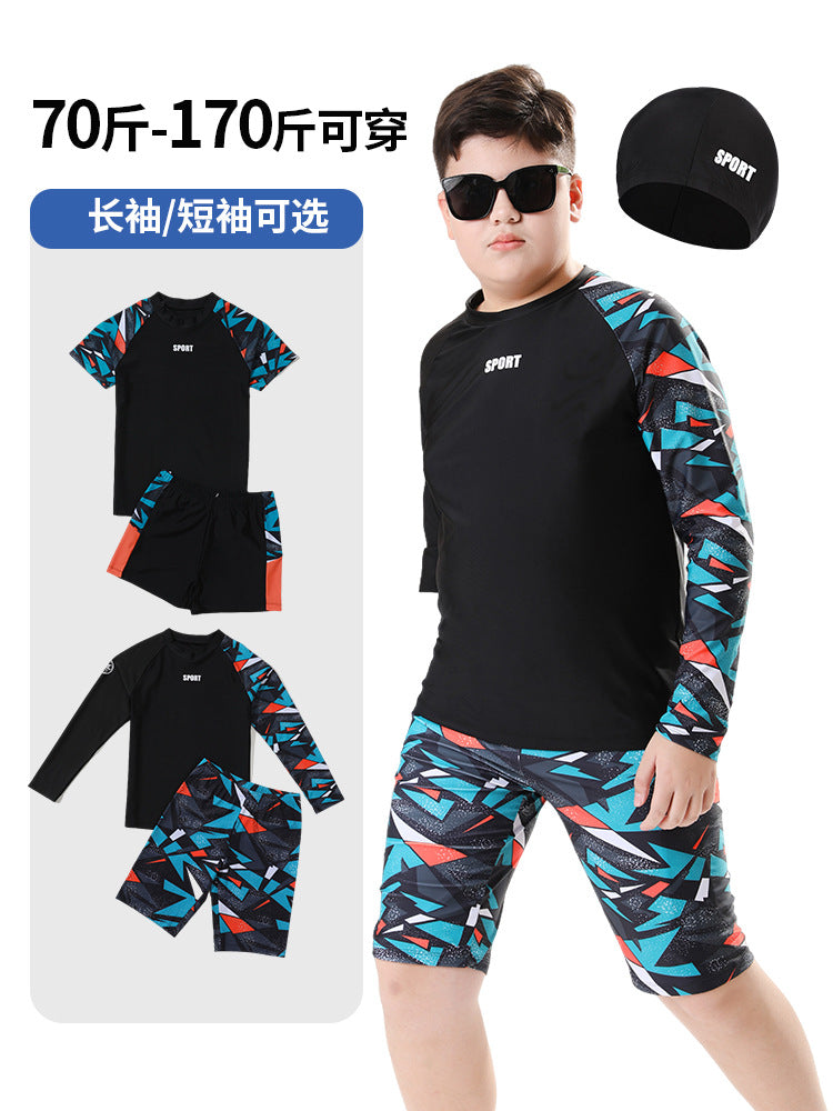 Maillots de bain pour enfants Trunks de bain pour garçons Modèle Maillots de bain pour enfants pour enfants plus âgés Deux-Pi