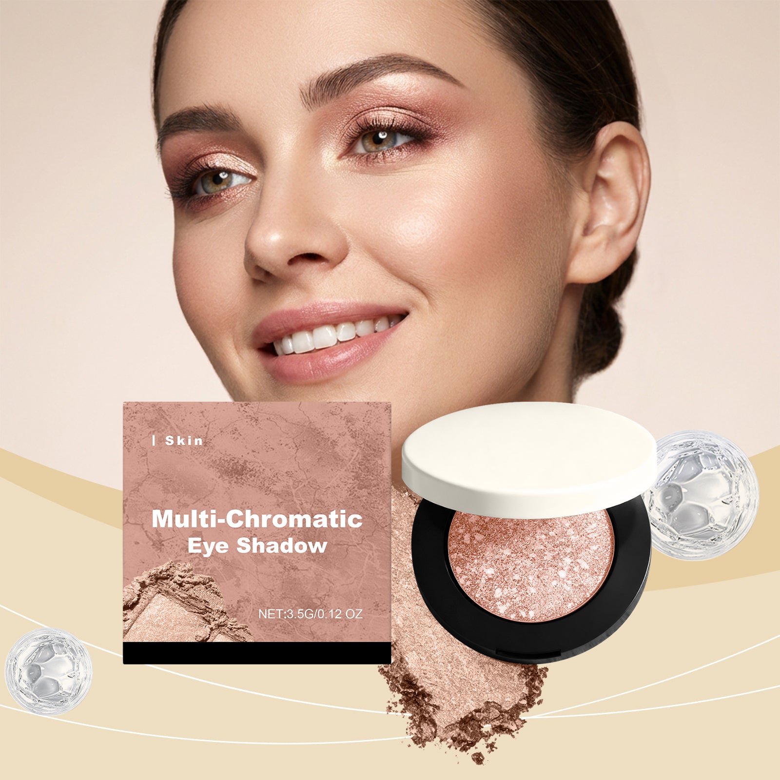 Tonus de peau miroitant en 3D