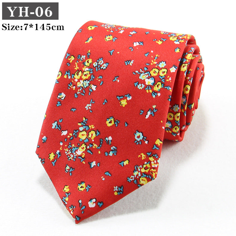 Style coréen Retro Hong Kong style Floral Casual Tie