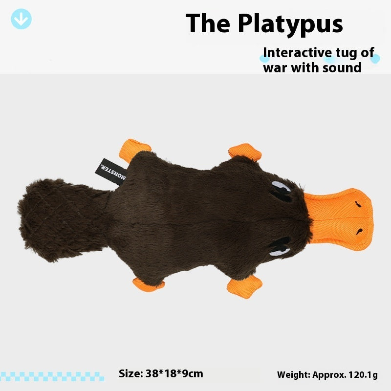 Simulation Platypus peut appeler les chiens en peluche