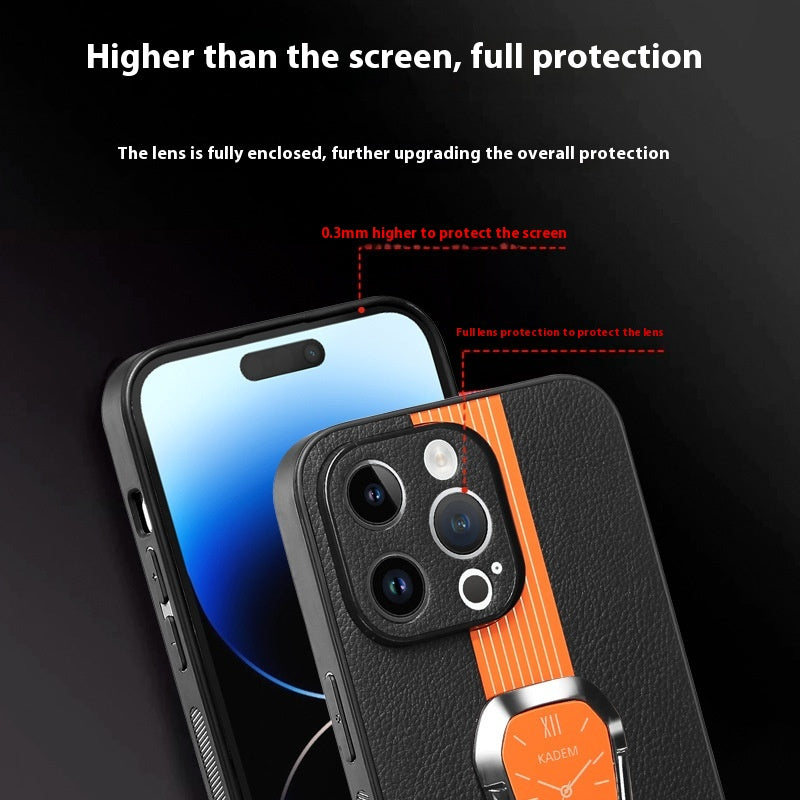 Coffret de protection magnétique rond Coque de téléphone