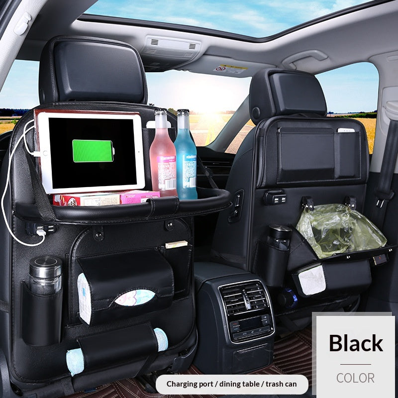 Sac de rangement en cuir pour voiture Pouch pliable